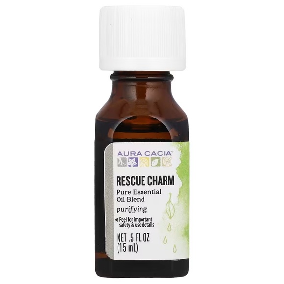 AURA CACIA RESCUE CHARM ESSENTIAL OIL BLEND 0.5 FL. OZ. - Picture 1 of 6